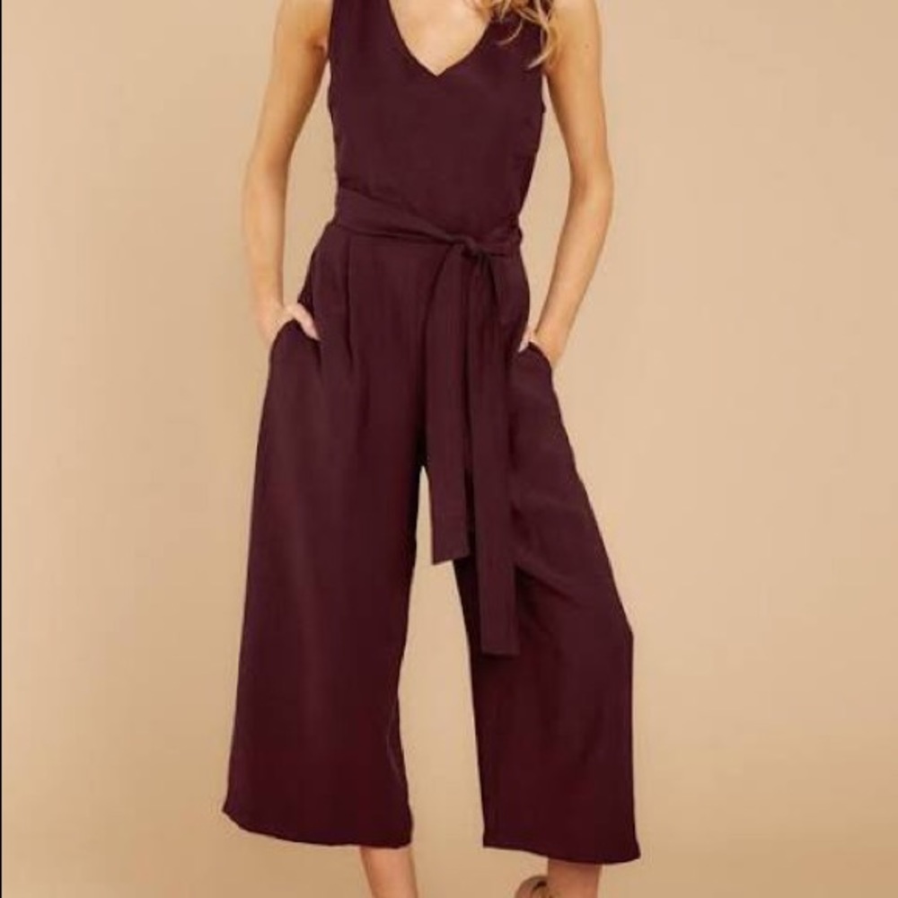 Plum / Purple Cross Back Jumpsuit